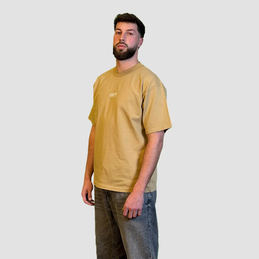 Heavy Basic T-Shirt Beige Starity Clothing