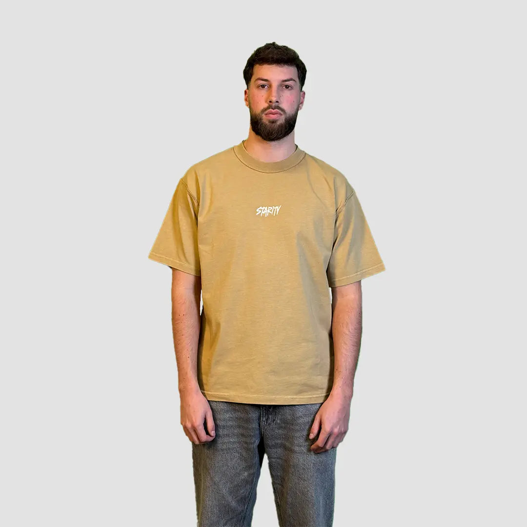 Heavy Basic T-Shirt Beige Starity Clothing