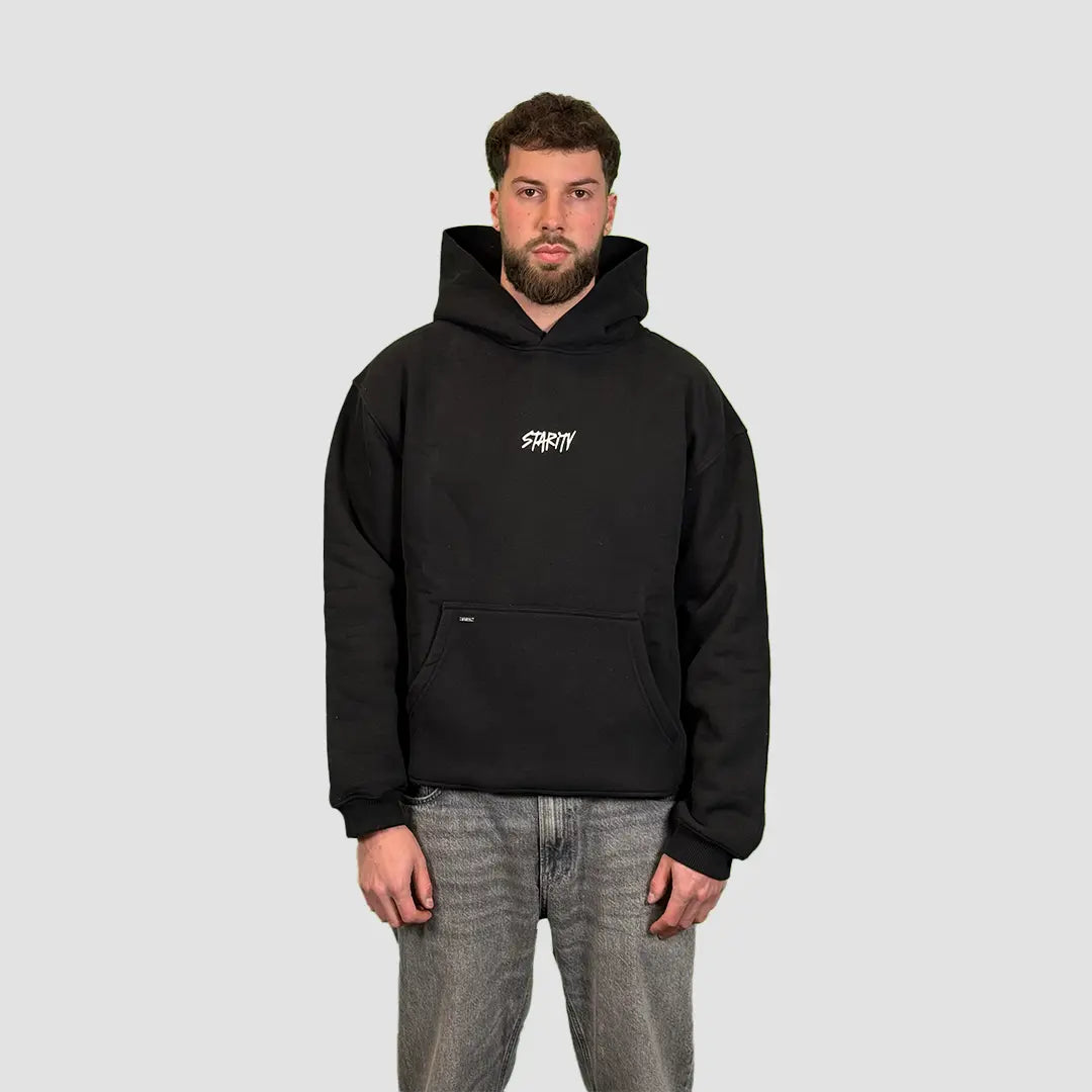 Heavyweight Oversize Hoodie Black Starity Clothing