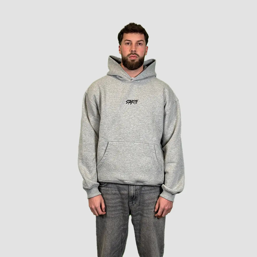 Heavyweight Hoodie Grey Melange Starity Clothing
