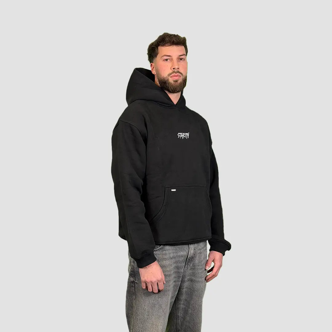 Heavyweight Oversize Hoodie Black Starity Clothing